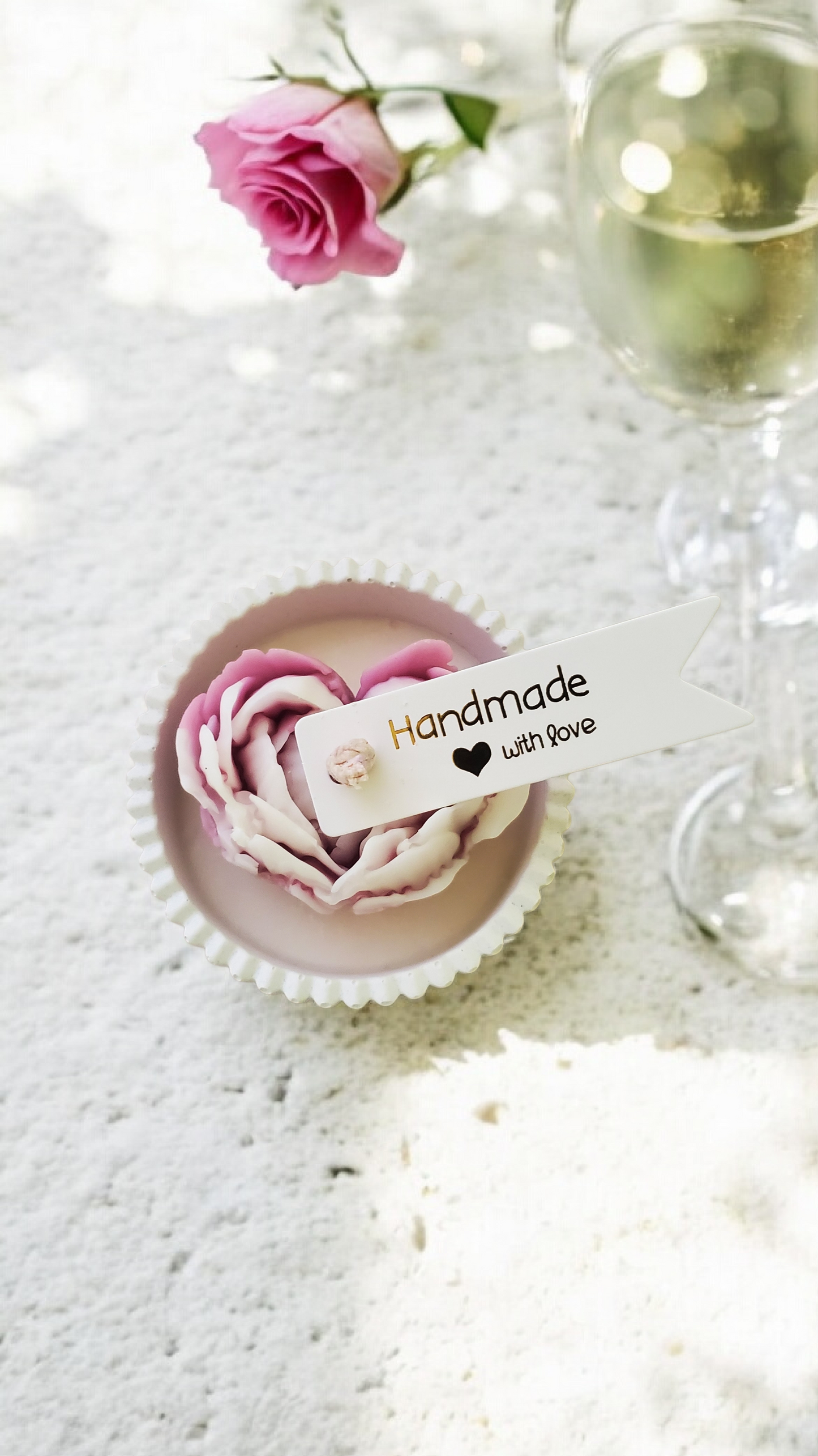 Petal Pop Sandstone Candle
